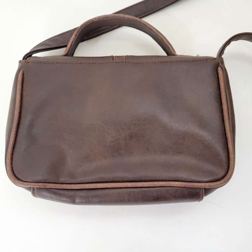 Jackson Brown Faux Leather Crossbody Bag - Picture 4 of 7